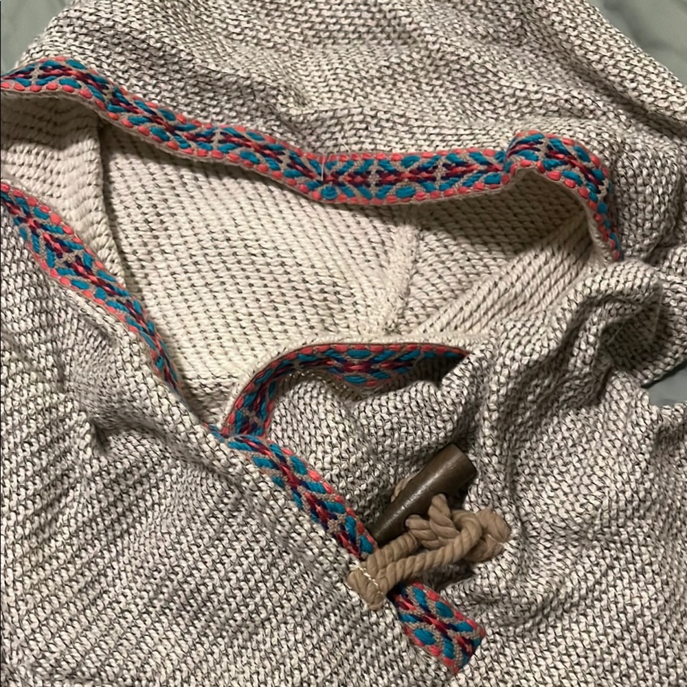 Tribal Print Hooded Sweater